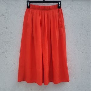 J Crew Midi Pleated Skirt Size XXS